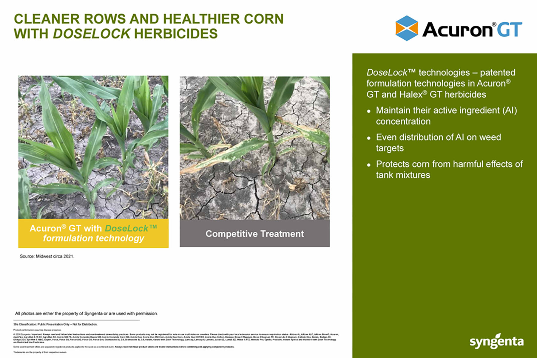 CP Storyboard - Acuron GT - Cleaner Rows and Healthier Corn With DoseLock Herbicides