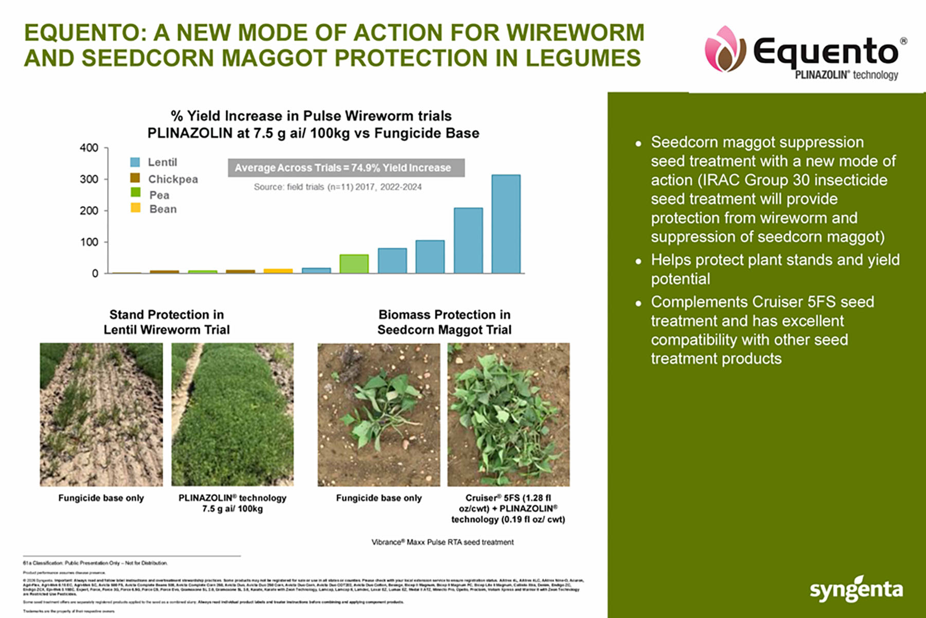 CP Storyboard - EQUENTO: A NEW MODE OF ACTION FOR WIREWORM AND SEEDCORN MAGGOT PROTECTION IN LEGUMES